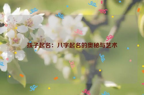 孩子起名：八字起名的奥秘与艺术