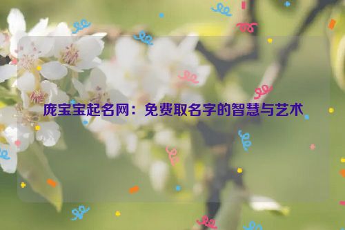 庞宝宝起名网：免费取名字的智慧与艺术