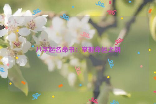 八字起名命书：掌握命运之钥