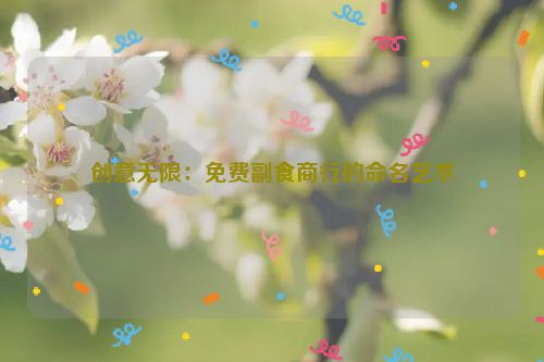 创意无限：免费副食商行的命名艺术