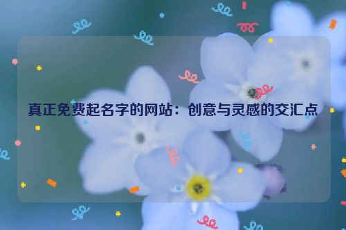 真正免费起名字的网站：创意与灵感的交汇点