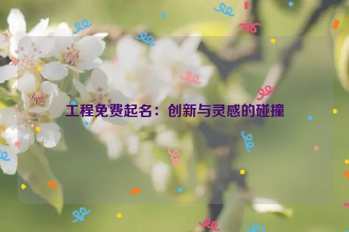 工程免费起名：创新与灵感的碰撞