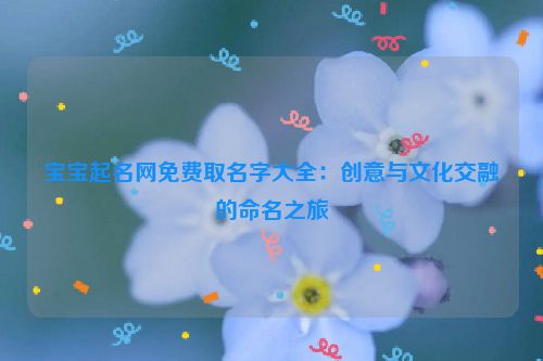 宝宝起名网免费取名字大全：创意与文化交融的命名之旅