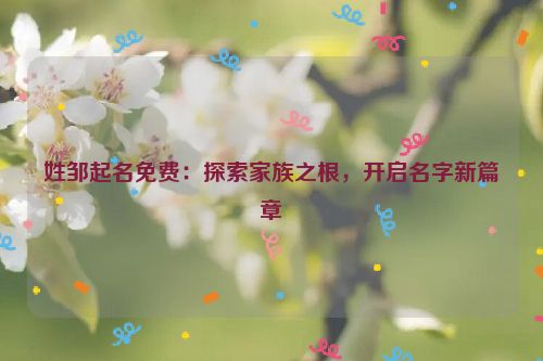 姓邹起名免费：探索家族之根，开启名字新篇章