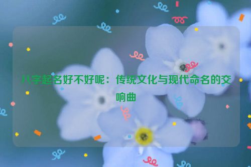 八字起名好不好呢：传统文化与现代命名的交响曲