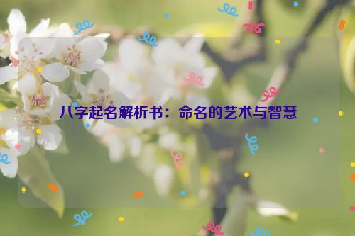 八字起名解析书：命名的艺术与智慧